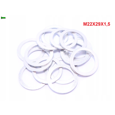 Podkładka aluminiowa m22x29x1,5 din7603a podkładka m22x29x1,5 podkładka m22