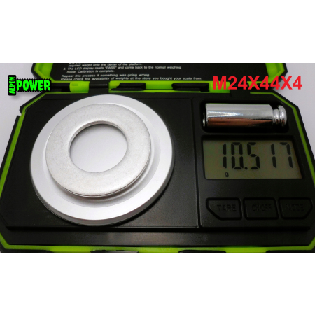 Podkładka m24x44x4 din125 iso 7089 podkładka aluminiowa m24