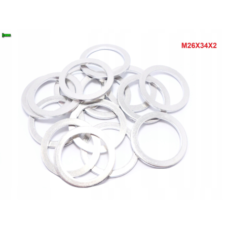 Podkładka aluminiowa m26x34x2 din7603a podkładka m26x34x2 podkładka m26