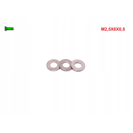 Podkładka m2,5x6x0,5 din125 iso 7089 tytanowa grade 2