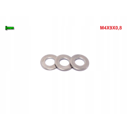 Podkładka m4x9x0,8 din125 iso 7089 tytanowa tytan grade 2