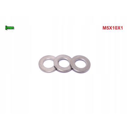 Podkładka m5x10x1 din125 iso 7089 tytanowa tytan grade 2