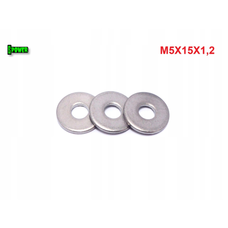 Podkładka m5x15x1,2 din 9021 tytanowa podkładka m5 tytan grade 2