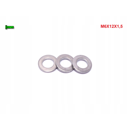 Podkładka m6x12x1,5 din125 iso 7089 tytanowa tytan grade 2