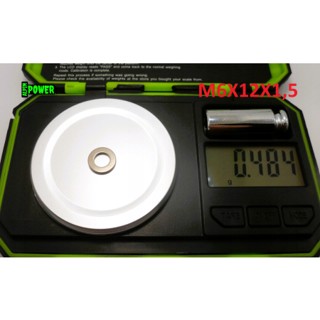 Podkładka m6x12x1,5 din125 iso 7089 tytanowa tytan grade 2