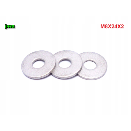 Podkładka m8x24x2 din 9021 tytanowa podkładka m8 tytan grade 2