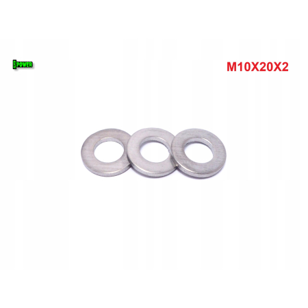 Podkładka m10x20x2 din125 iso 7089 tytanowa tytan grade 2