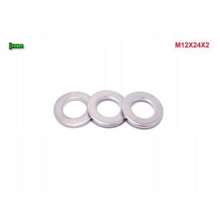 Podkładka m12x24x2 din125 iso 7089 tytanowa tytan grade 2