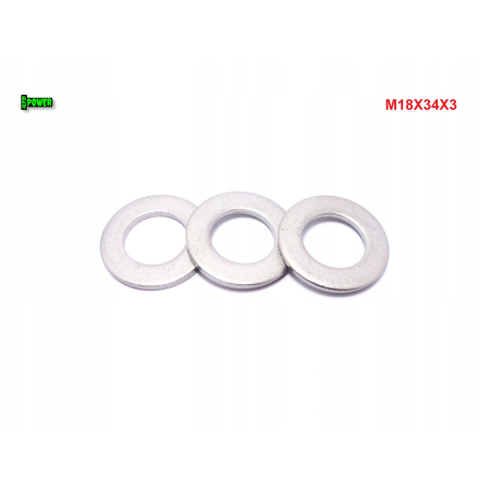 Podkładka tytanowa m18x34x3 din125 iso 7089 tytan grade 2