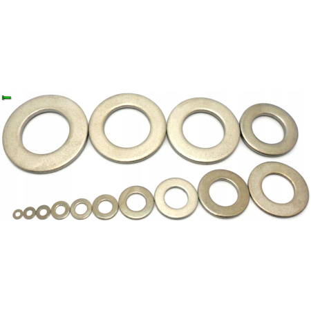 Podkładka m20x37x3 din125 iso 7089 tytanowa tytan grade 2