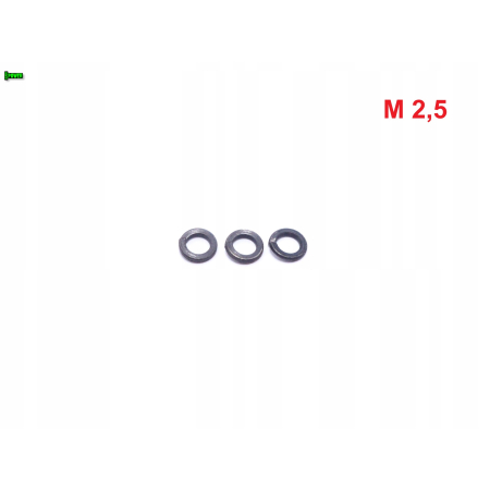 Podkładka sprężysta m2,5 din127 tytanowa podkładka sprężysta m2,5