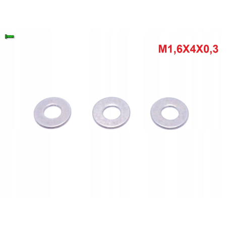 Podkładka m1,6x4x0,3 din125 iso 7089 tytanowa podkładki tytanowe grade 5