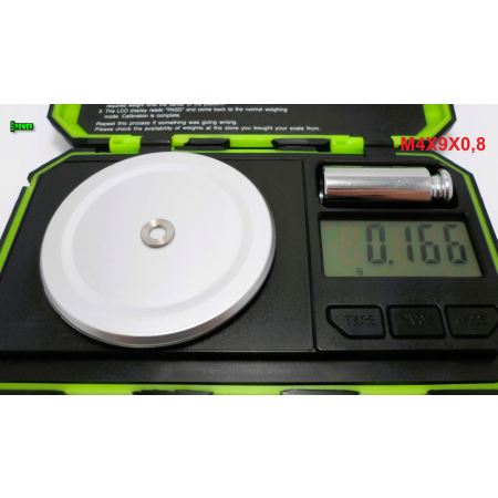 Podkładka m4x9x0,8 din125 iso 7089 podkładka tytanowa m4 grade 5