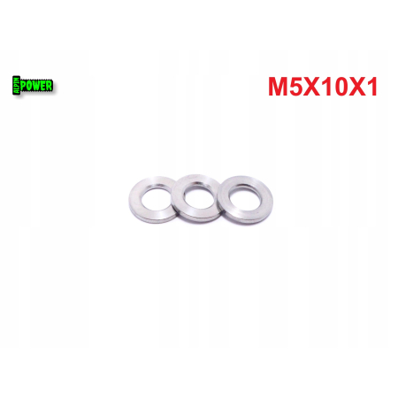 Podkładka m5x10x1 din125 iso 7089 podkładka tytanowa m5 grade 5