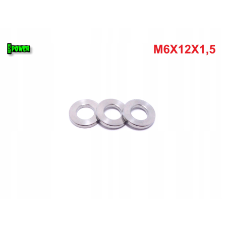 Podkładka m6x12x1,5 din125 iso 7089 podkładka tytanowa m6 grade 5