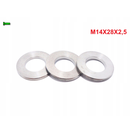 Podkładka m14x28x2,5 din125 iso 7089 tytanowa podkładka m14 tytan grade 5