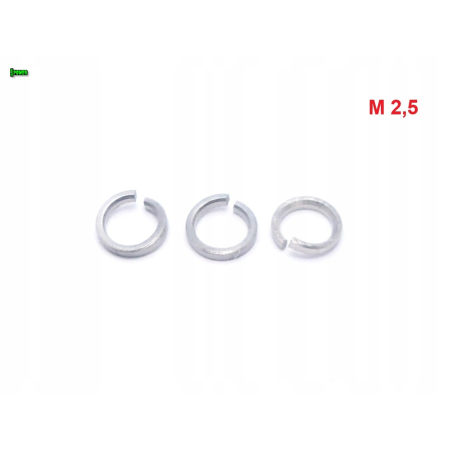 Podkładka sprężysta m2,5 din127 gr5 podkładka tytanowa grade 5 podkładka m2