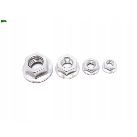 Nakrętka m6 din 6923 iso 4161 aluminiowa