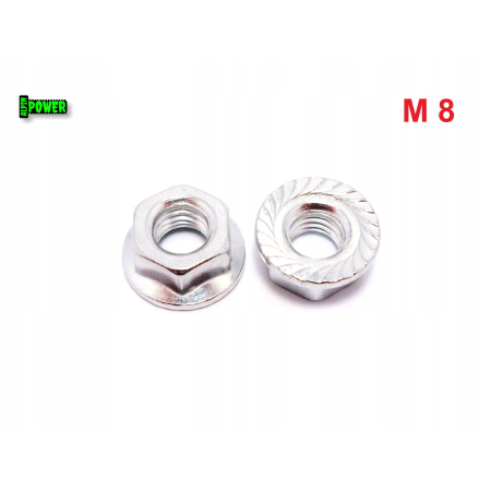 Nakrętka aluminiowa m8 din 6923 iso 4161 aluminium 6061 nakrętki aluminiowe