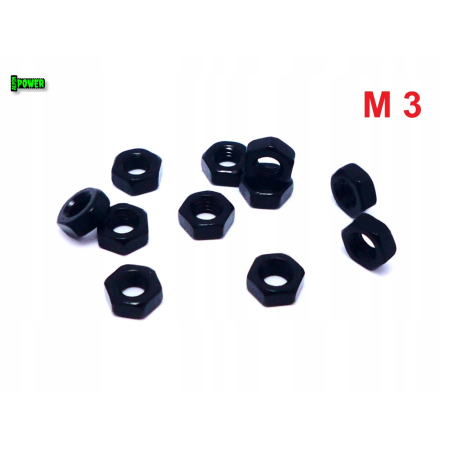 Nakrętka m3 din 934 iso 4032 nakrętki aluminiowe 6061 nakrętka czarna m3