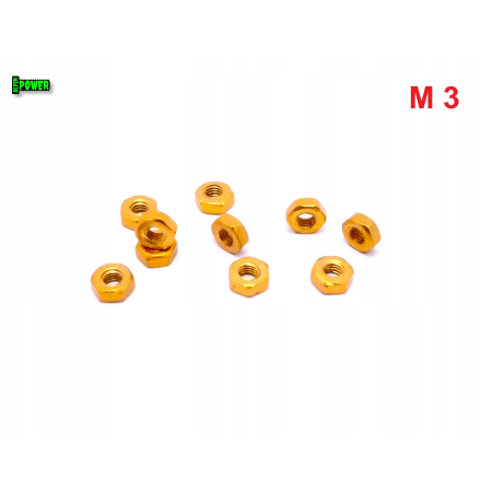 Nakrętka m3 din 934 iso 4032 nakrętki aluminiowe 6061 nakrętka złota m3