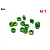 Nakrętka m3 din 934 iso 4032 nakrętki aluminiowe 6061 nakrętka zielona m3