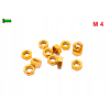 Nakrętka m4 din 934 iso 4032 nakrętki aluminiowe 6061 nakrętka złota m4
