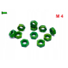 Nakrętka m4 din 934 iso 4032 nakrętki aluminiowe 6061 nakrętka zielona m4
