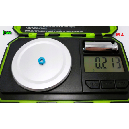 Nakrętka m4 din 934 iso 4032 nakrętki aluminiowe 6061 nakrętka błękitna m4