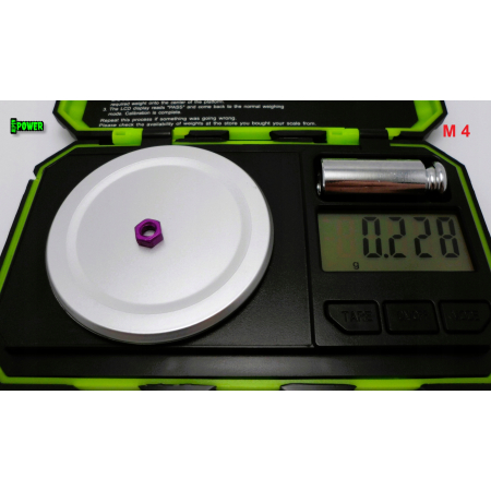 Nakrętka m4 din 934 iso 4032 nakrętki aluminiowe 6061 nakrętka fioletowa