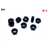 Nakrętka m5 din 934 iso 4032 nakrętka aluminiowa 6061 czarna nakrętka m5