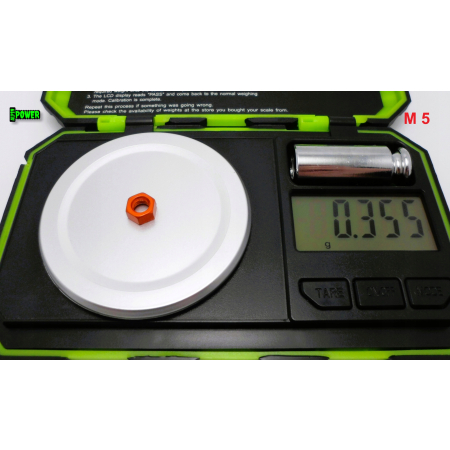 Nakrętka m5 din 934 iso 4032 nakrętka aluminiowa pomarańczowa nakrętka m5