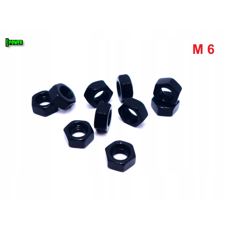Nakrętka m6 din 934 iso 4032 nakrętki aluminiowe 6061 nakrętka czarna m6