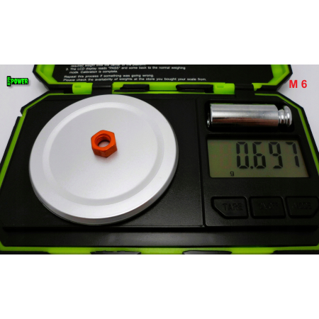 Nakrętka m6 din 934 iso 4032 nakrętki aluminiowe nakrętka pomarańczowa m6