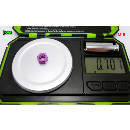 Nakrętka m6 din 934 iso 4032 nakrętki aluminiowe 6061 nakrętka fioletowa