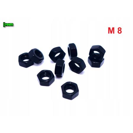 Nakrętka m8 din 934 iso 4032 nakrętki aluminiowe 6061 nakrętka czarna m8