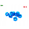 Nakrętka m8 din 934 iso 4032 nakrętki aluminiowe 6061 nakrętka błękitna m8