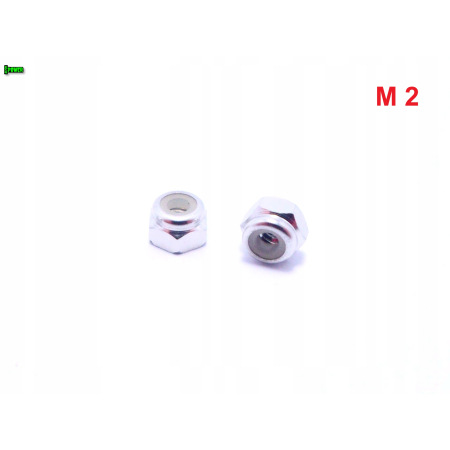 Nakrętka m2 din 985 samohamowana z wkładką nylonową nakrętka aluminiowa