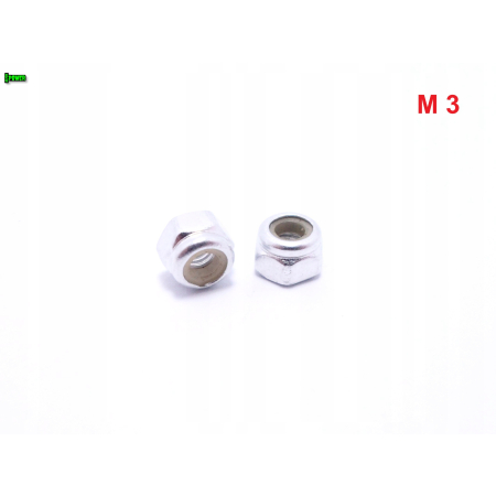 Nakrętka m3 din 985 samohamowana z wkładką nylonową nakrętka aluminiowa