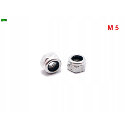 Nakrętka m5 din 985 samohamowana z wkładką nylonową nakrętka aluminiowa