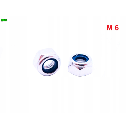 Nakrętka m6 din 985 samohamowana z wkładką nylonową nakrętka aluminiowa