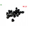 Aluminiowa nakrętka samokontrująca samohamowna kołnierz din6926 m2,5 czarna