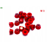 Aluminiowa nakrętka m3 samokontrująca samohamowna din 6926 czerwona m3