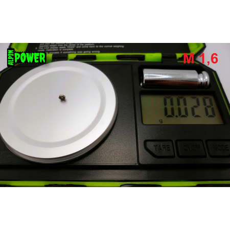 Nakrętka tytanowa m1,6 din 934 iso 4032 tytan grade 2