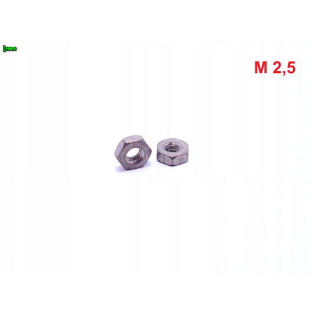 Nakrętka tytanowa m2,5 din 934 iso 4032 tytan grade 2