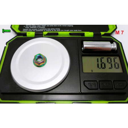 Nakrętka kołnierzowa m7 din 6923 tytanowa grade 5 kolorowa