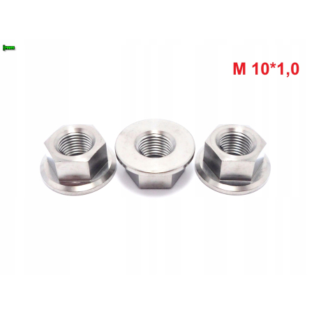 Nakrętka m10 skok 1,0 din 6923 tytanowa grade 5