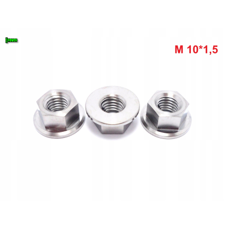Nakrętka m10 skok 1,5 din 6923 tytanowa grade 5