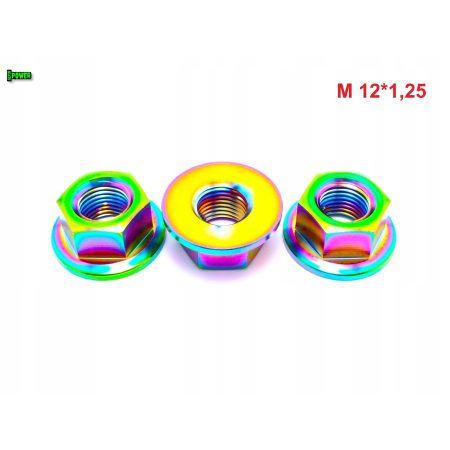 Nakrętka m12 skok 1,25 din 6923 tytanowa grade 5