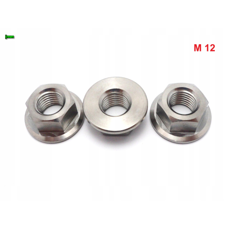 Nakrętka kołnierzowa m12 skok 1,5 din 6923 nakrętka tytanowa m12 grade 5